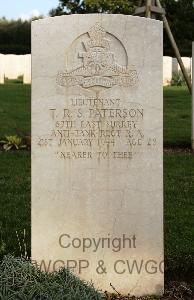 Minturno War Cemetery - Paterson, Thomas Renwick Swanley