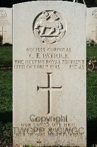 Minturno War Cemetery - Patrick, Charles Ernest