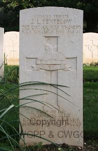 Minturno War Cemetery - Pentelow, Jack Leslie