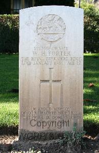 Minturno War Cemetery - Porter, William Henry