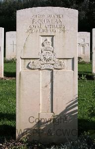 Minturno War Cemetery - Quinlan, Frank