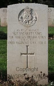 Minturno War Cemetery - Ramaritsane, M