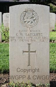 Minturno War Cemetery - Ratcliffe, Charles William