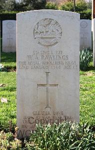 Minturno War Cemetery - Rawlings, William Alfred