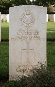 Minturno War Cemetery - Rickard, Kenneth Alfred