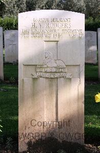 Minturno War Cemetery - Rodgers, Harry Verdun