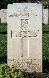 Minturno War Cemetery - Rowan, Robert