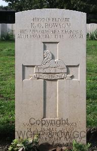 Minturno War Cemetery - Rowson, Kenneth Osmond