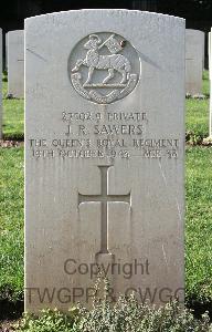 Minturno War Cemetery - Sawers, John Rice