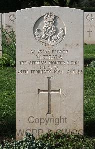 Minturno War Cemetery - Sebata, M