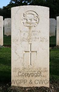 Minturno War Cemetery - Shaw, Frederick