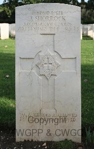 Minturno War Cemetery - Shorrock, John