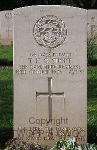 Minturno War Cemetery - Short, Thomas Henry George