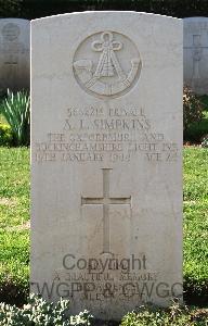 Minturno War Cemetery - Simpkins, Albert Leonard