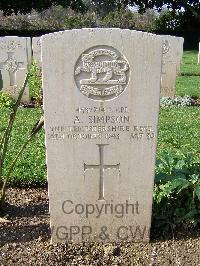 Minturno War Cemetery - Simpson, Arthur