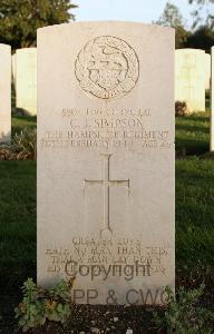 Minturno War Cemetery - Simpson, Charles James