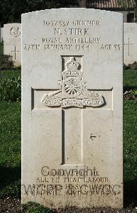 Minturno War Cemetery - Stirk, Norman