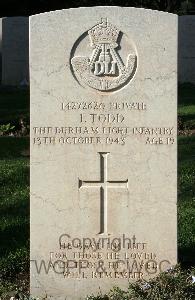 Minturno War Cemetery - Todd, Isaac