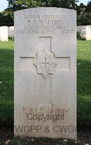 Minturno War Cemetery - Walters, Frederick Albert