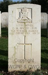 Minturno War Cemetery - Warbutton, Ostend Mons