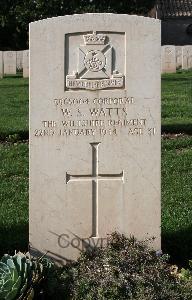 Minturno War Cemetery - Watts, Wilfred Stanley