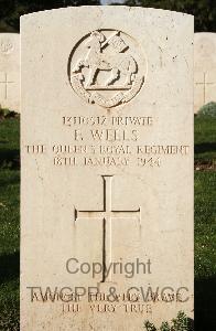 Minturno War Cemetery - Wells, Frederick