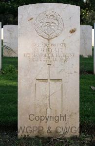 Minturno War Cemetery - Whyatt, Harry