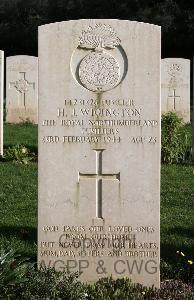 Minturno War Cemetery - Wigington, Henry John