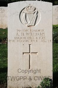 Minturno War Cemetery - Williams, Arthur Henry