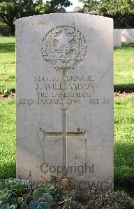 Minturno War Cemetery - Williamson, James