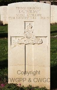 Minturno War Cemetery - Wilson, John Edward