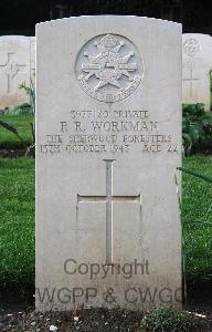 Minturno War Cemetery - Workman, Frederick Ronald