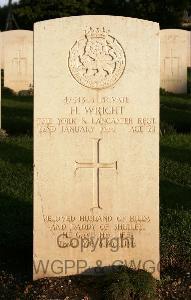 Minturno War Cemetery - Wright, Herbert