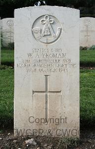 Minturno War Cemetery - Yeoman, Wallace Arthur