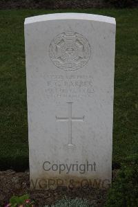 Bedford House Cemetery - Barber, F G