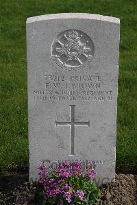 Birr Cross Roads Cemetery - Brown, F W J