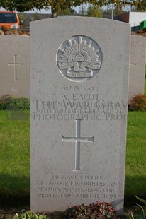 Birr Cross Roads Cemetery - EACOTT, CHARLES ARTHUR