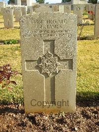 Jerusalem War Cemetery - James, John Henry