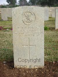 Jerusalem War Cemetery - Luxton, T S