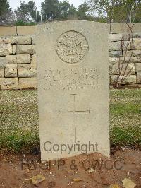 Jerusalem War Cemetery - Parsons, Walter Athelston