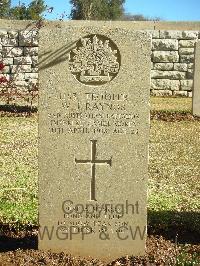 Jerusalem War Cemetery - Raynor, William John