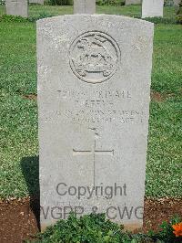 Jerusalem War Cemetery - Reeve, Percy