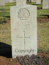 Jerusalem War Cemetery - Rixon, Bertie George