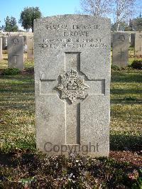 Jerusalem War Cemetery - Rowe, John Thomas