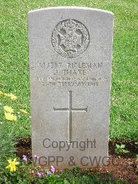 Jerusalem War Cemetery - Thake, J