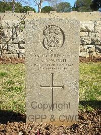 Jerusalem War Cemetery - Unsworth, T