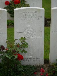 Strand Military Cemetery - Baxter, J