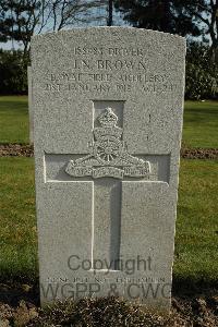 Heverlee War Cemetery - Brown, J N