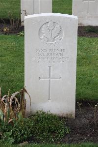 Wytschaete Military Cemetery - Brown, G E