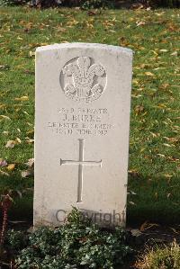 Wytschaete Military Cemetery - Burke, J